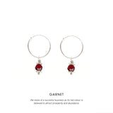 Triquetra Midi Hoops Silver<p><b> +6 colours </b></p>