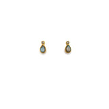 Labradorite Droplet Studs