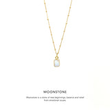 Baguette Necklace Gold <p><b> +7 colours </b></p>