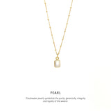 Baguette Necklace Gold <p><b> +7 colours </b></p>