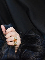 Prehnite Mamuli Signet Ring