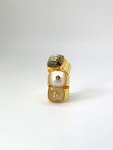 Prehnite Mamuli Signet Ring