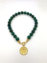 Turquoise Mamuli Necklace <p><b> -Demi Couture- </b></p>