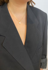 Mother of Pearl Necklace Gold