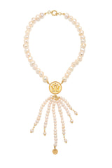 Long Pearl Mamuli Collier  <p><b>-Demi Couture-</b></p>
