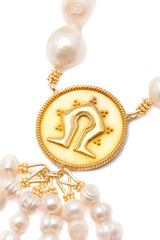 Long Pearl Mamuli Collier  <p><b>-Demi Couture-</b></p>