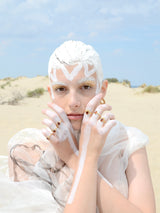 Garnet Royal Ray of Light Gold ring ArteGia