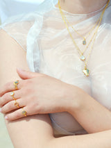 Baguette Necklace Gold <p><b> +7 colours </b></p>