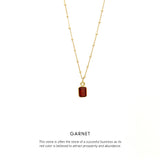 Baguette Necklace Gold <p><b> +7 colours </b></p>