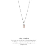 Baguette Necklace Silver <p><b> +5 colours </b></p>