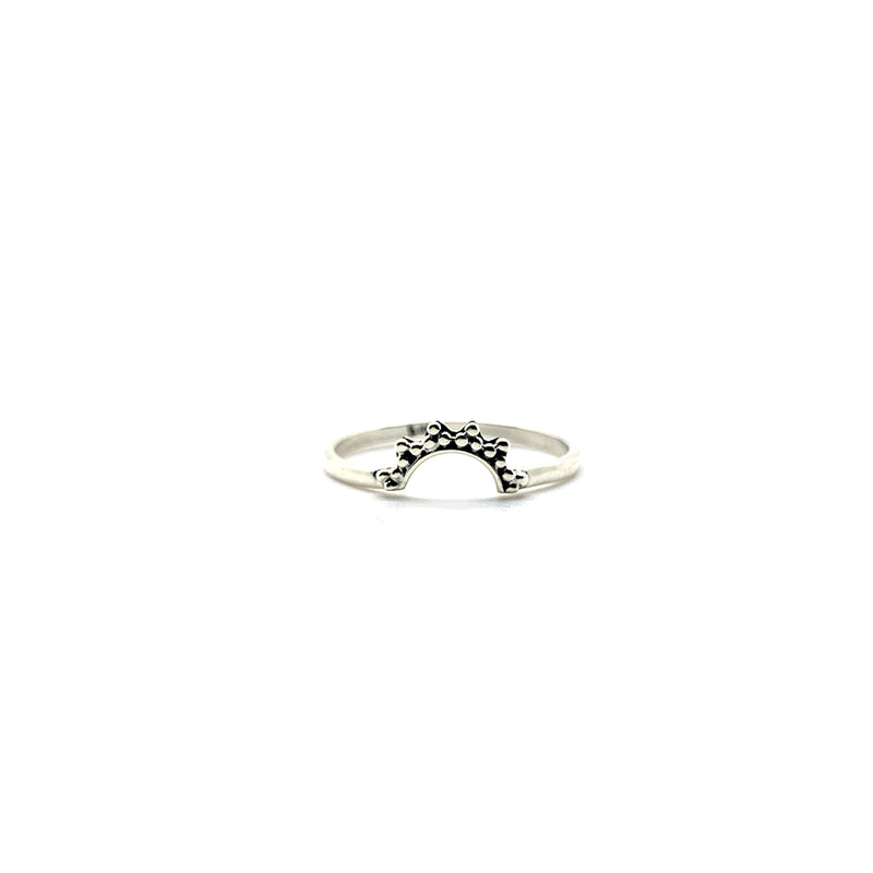 Silver Crescent Moon Ring