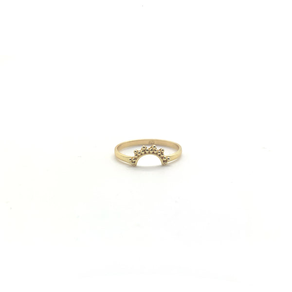 Golden Crescent Moon Ring