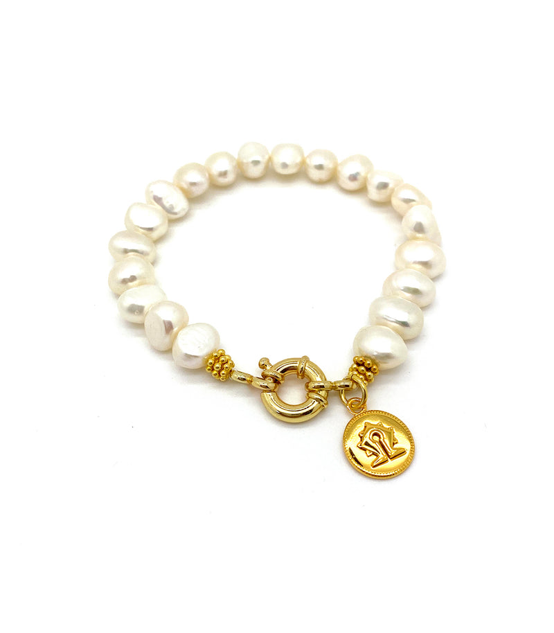 Pearl Mamuli Bracelet